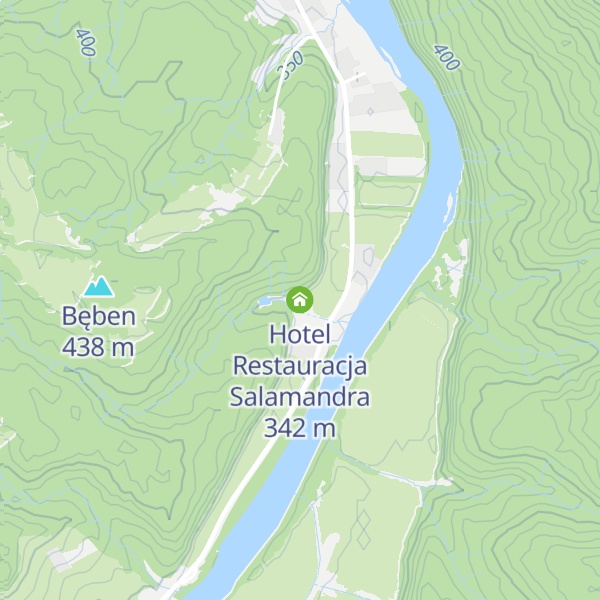 Map of Hotel Restauracja Salamandra