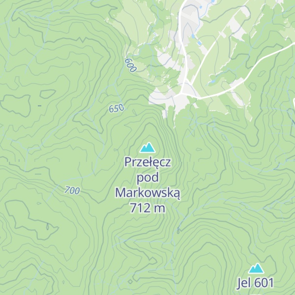 Map of Przełęcz pod Markowską