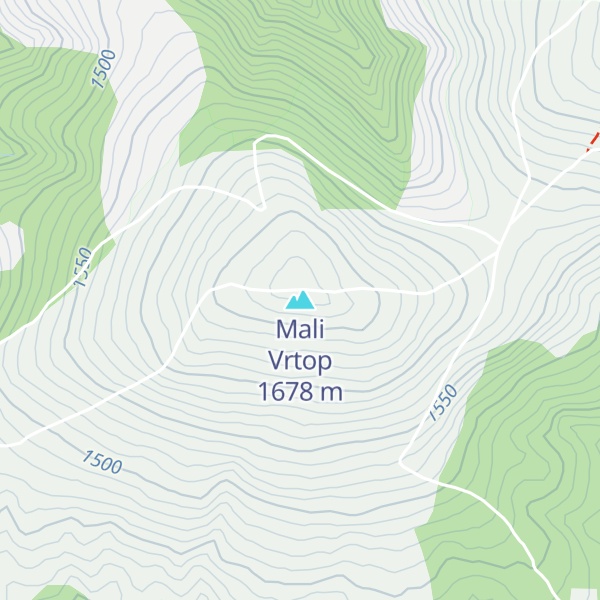Map of Mali Vrtop