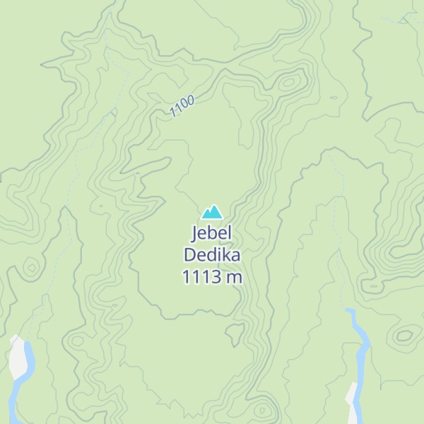 Map of Jebel Dedika