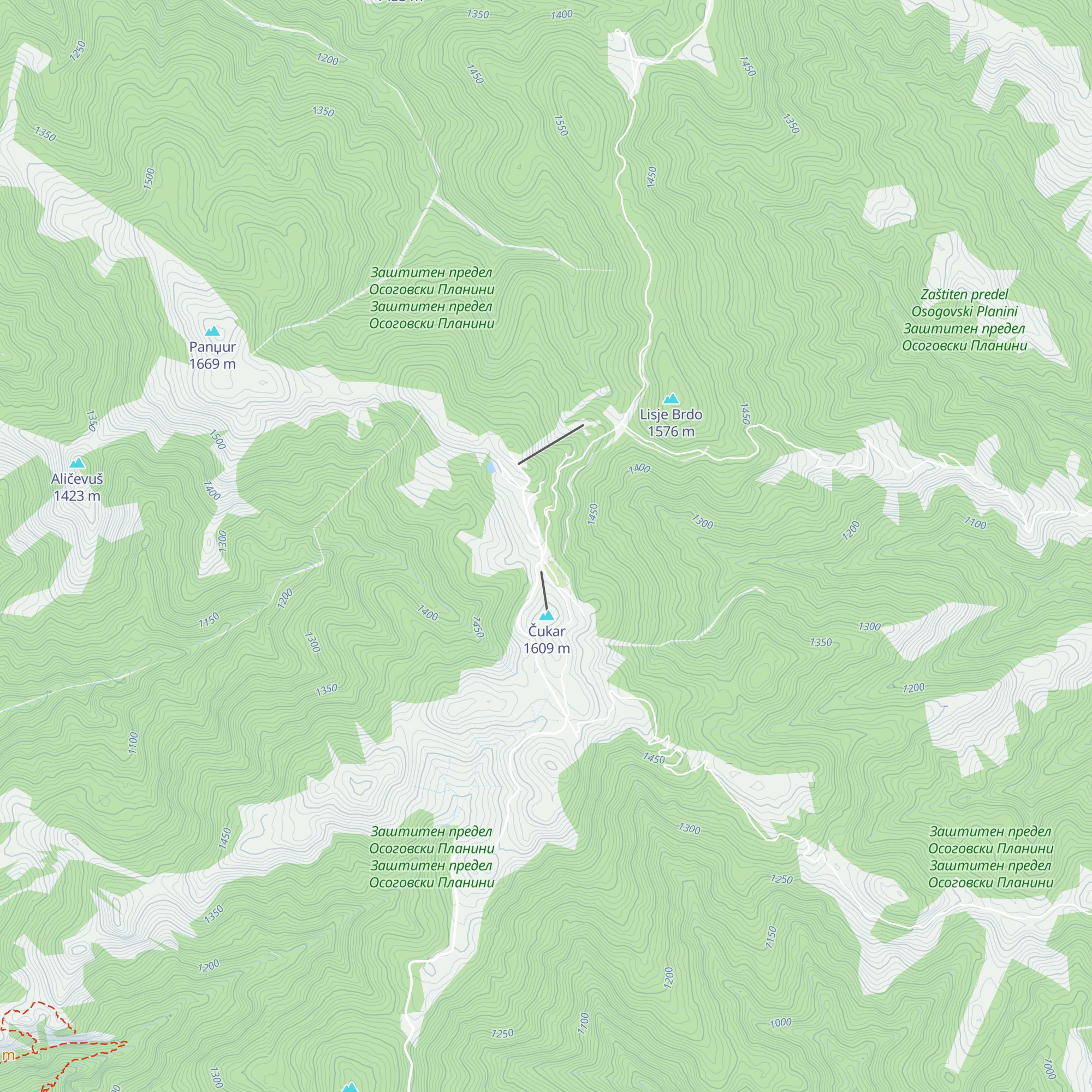 Hotel Izgrev map
