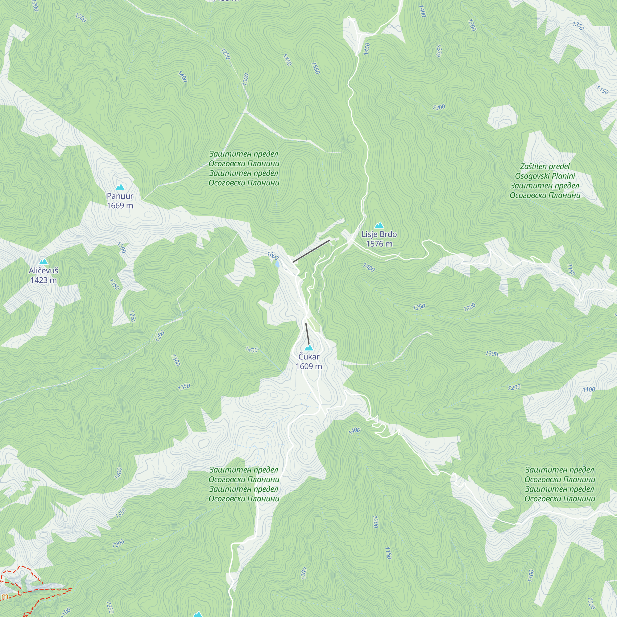 Hotel Izgrev map