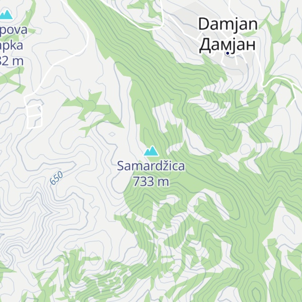 Map of Samardžica