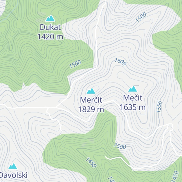 Map of Merčit