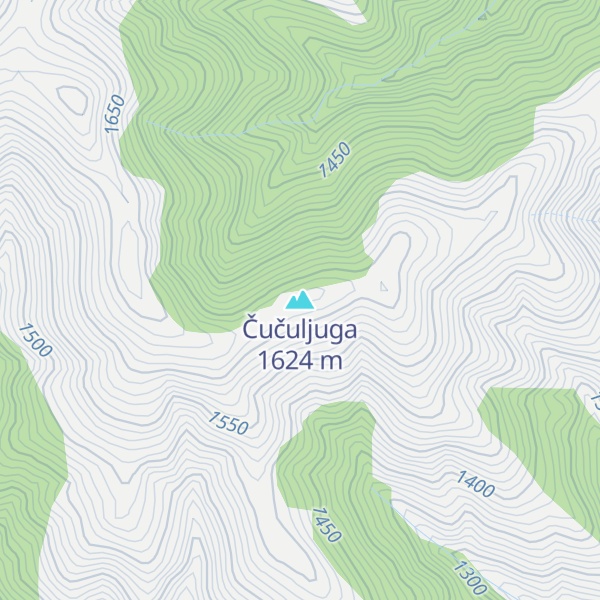Map of Čučuljuga