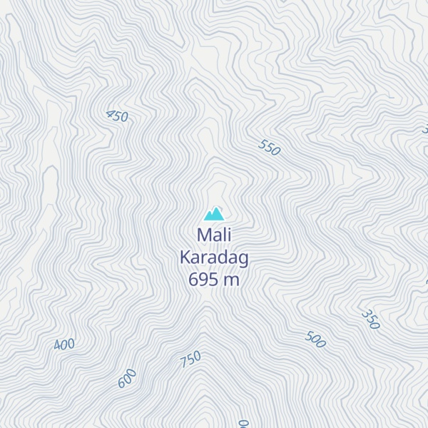 Map of Mali Karadag
