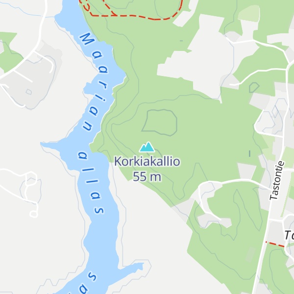 Map of Korkiakallio