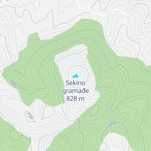Map of Sekino gramađe