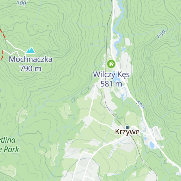 Map of Magiczne Bieszczady - Krzywe 24