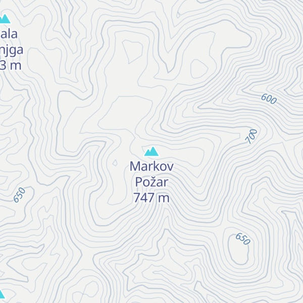 Map of Markov Požar