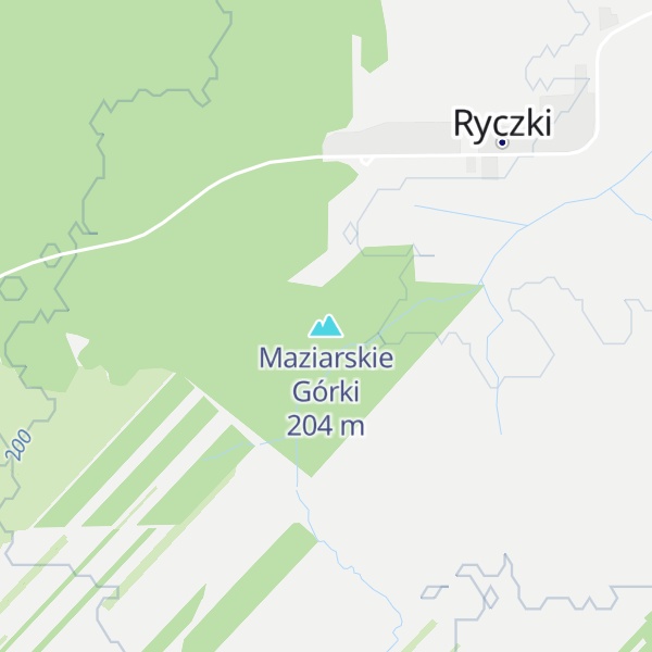 Map of Maziarskie Górki