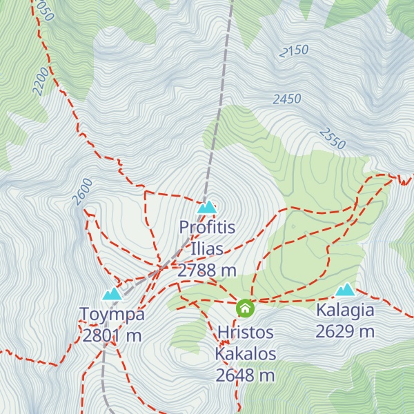 Map of Profitis Ilias