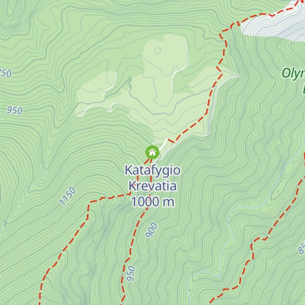 Map of Katafygio Krevatia
