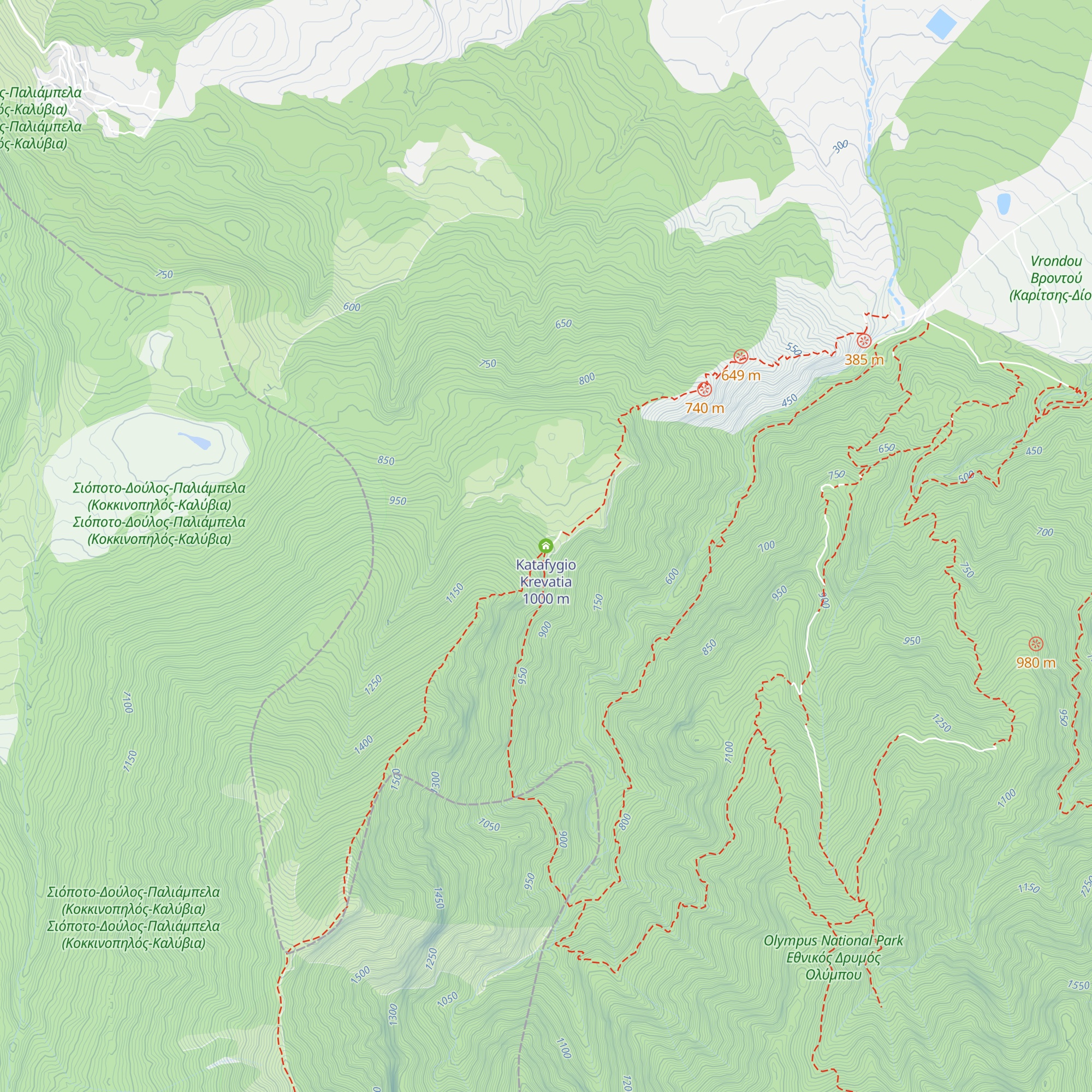 Katafygio Krevatia map