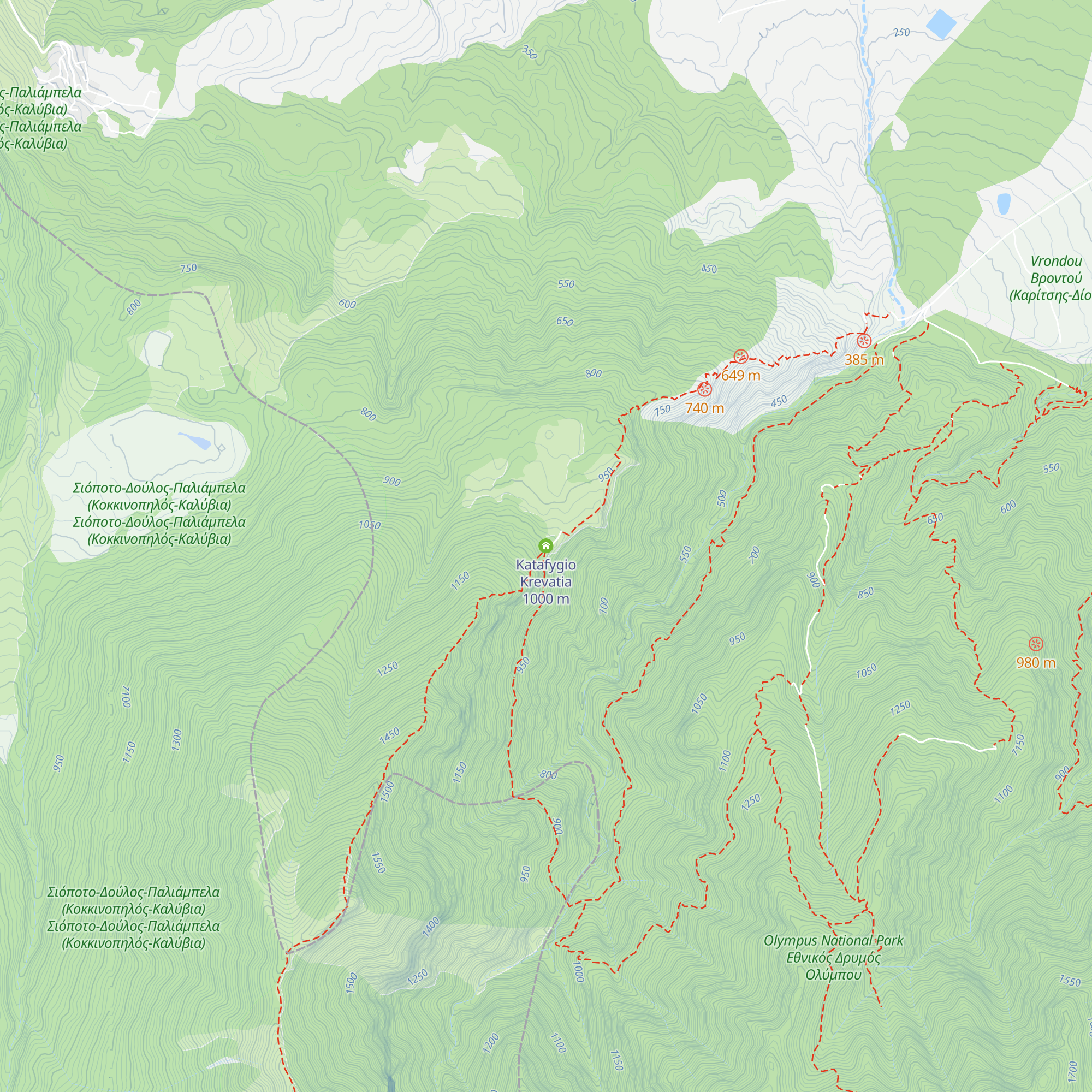 Katafygio Krevatia map