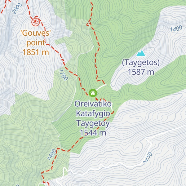 Map of Oreivatiko Katafygio Taygetoy
