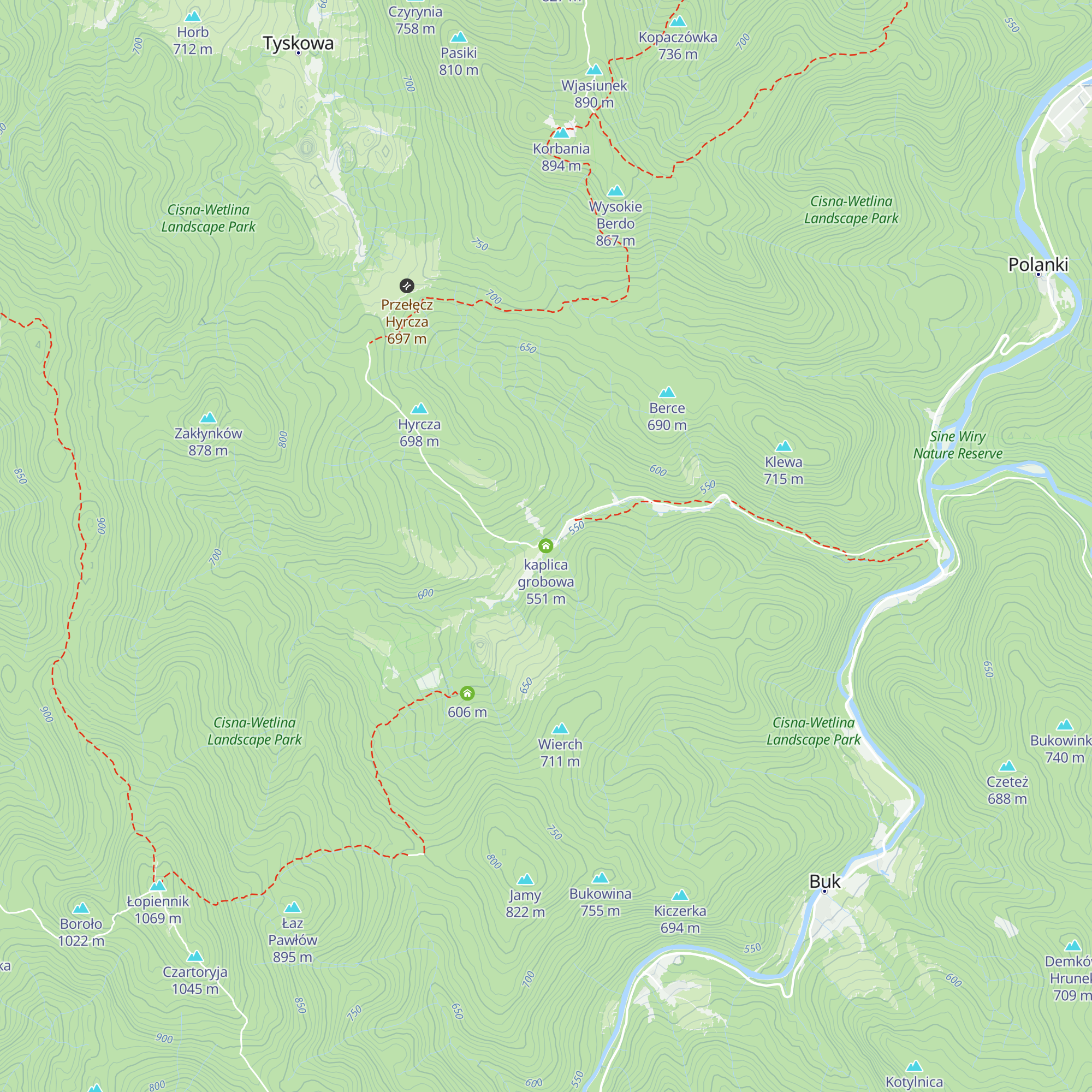 kaplica grobowa map