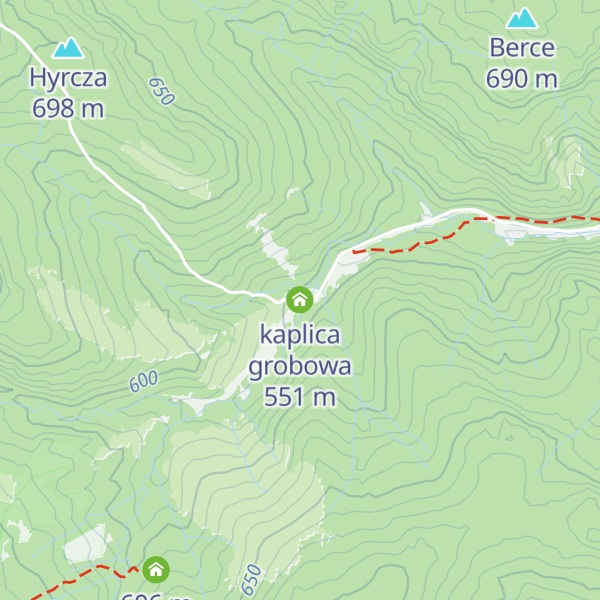 Map of kaplica grobowa