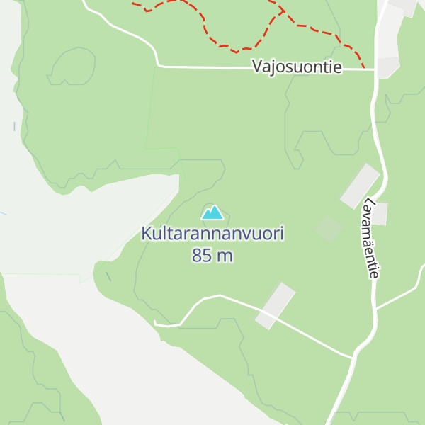 Map of Kultarannanvuori