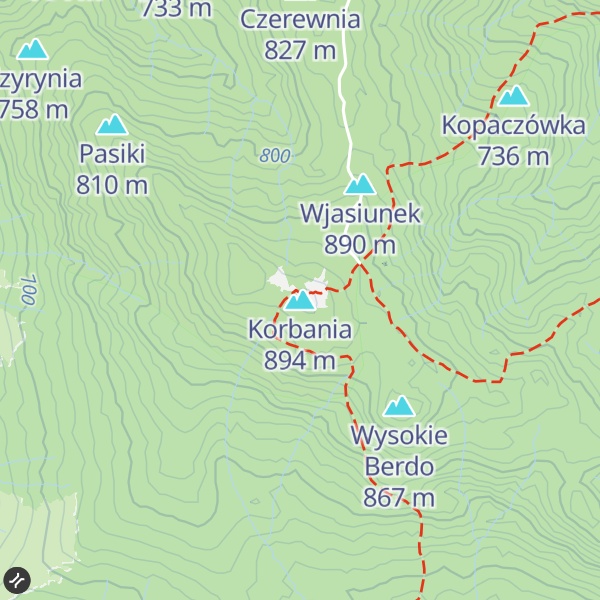 Map of Korbania
