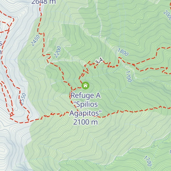 Map of Refuge A "Spilios Agapitos"