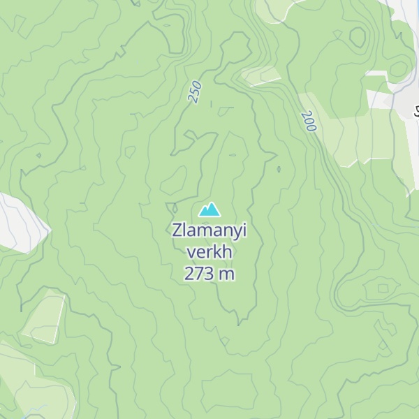 Map of Zlamanyi verkh