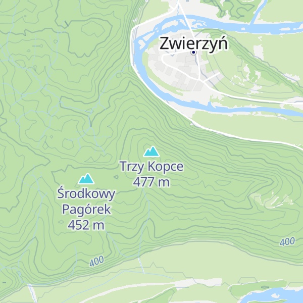 Map of Trzy Kopce
