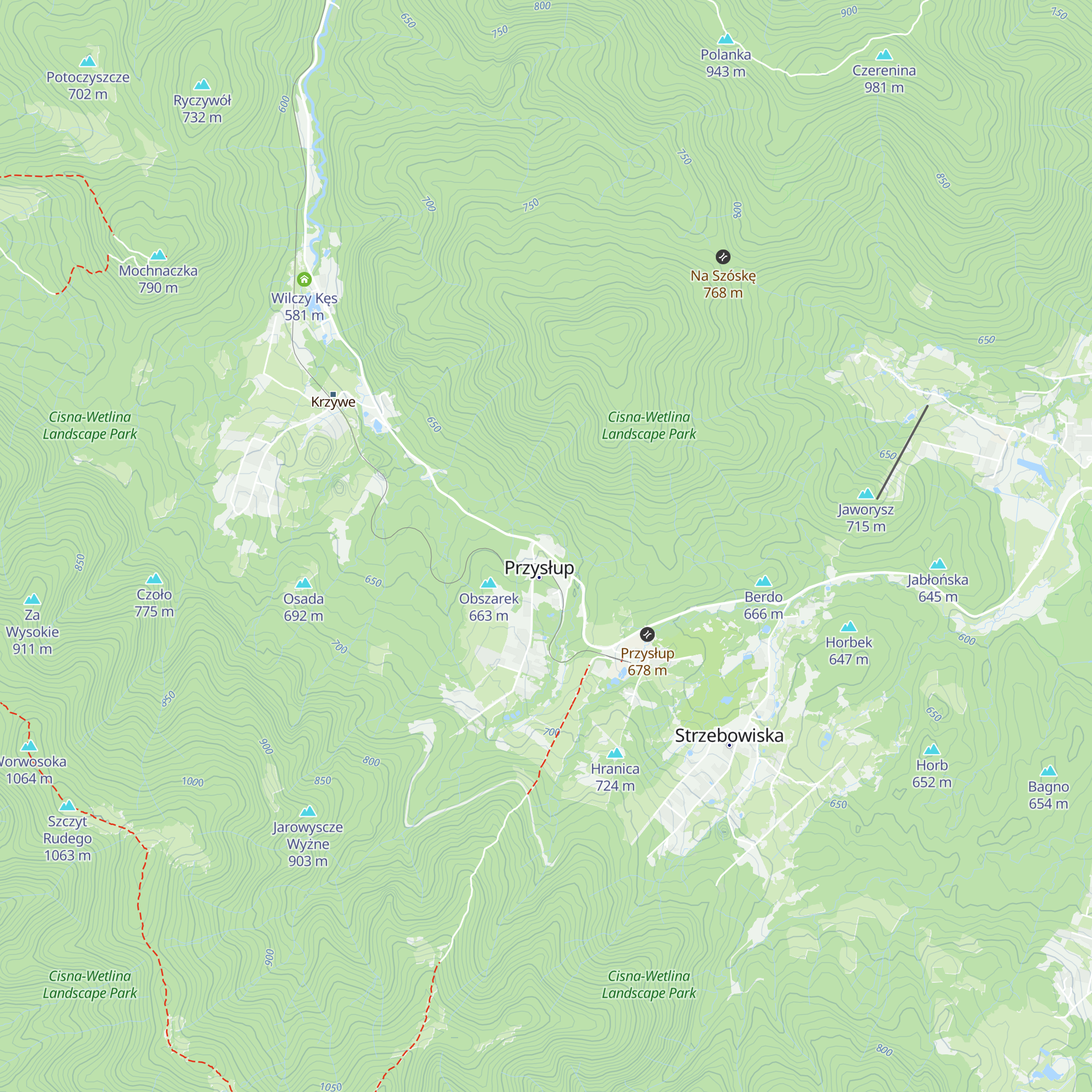 Oberża Biesisko map