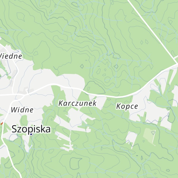 Map of Kopce