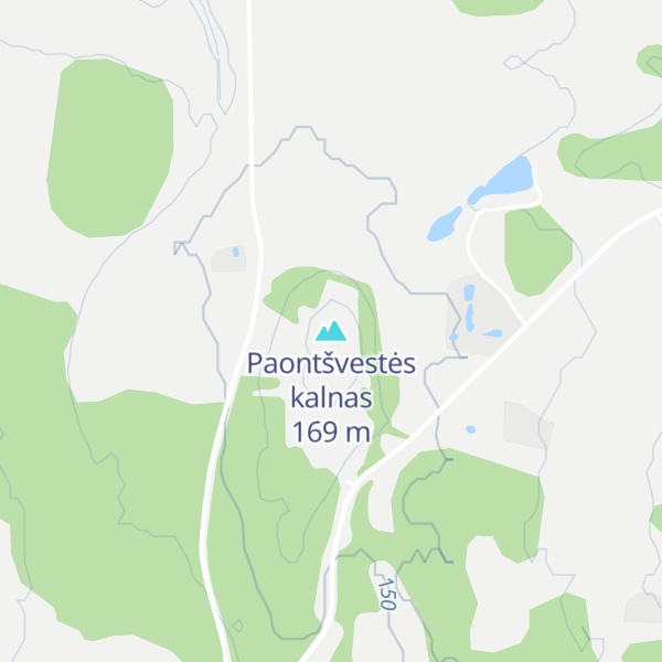 Map of Paontšvestės kalnas