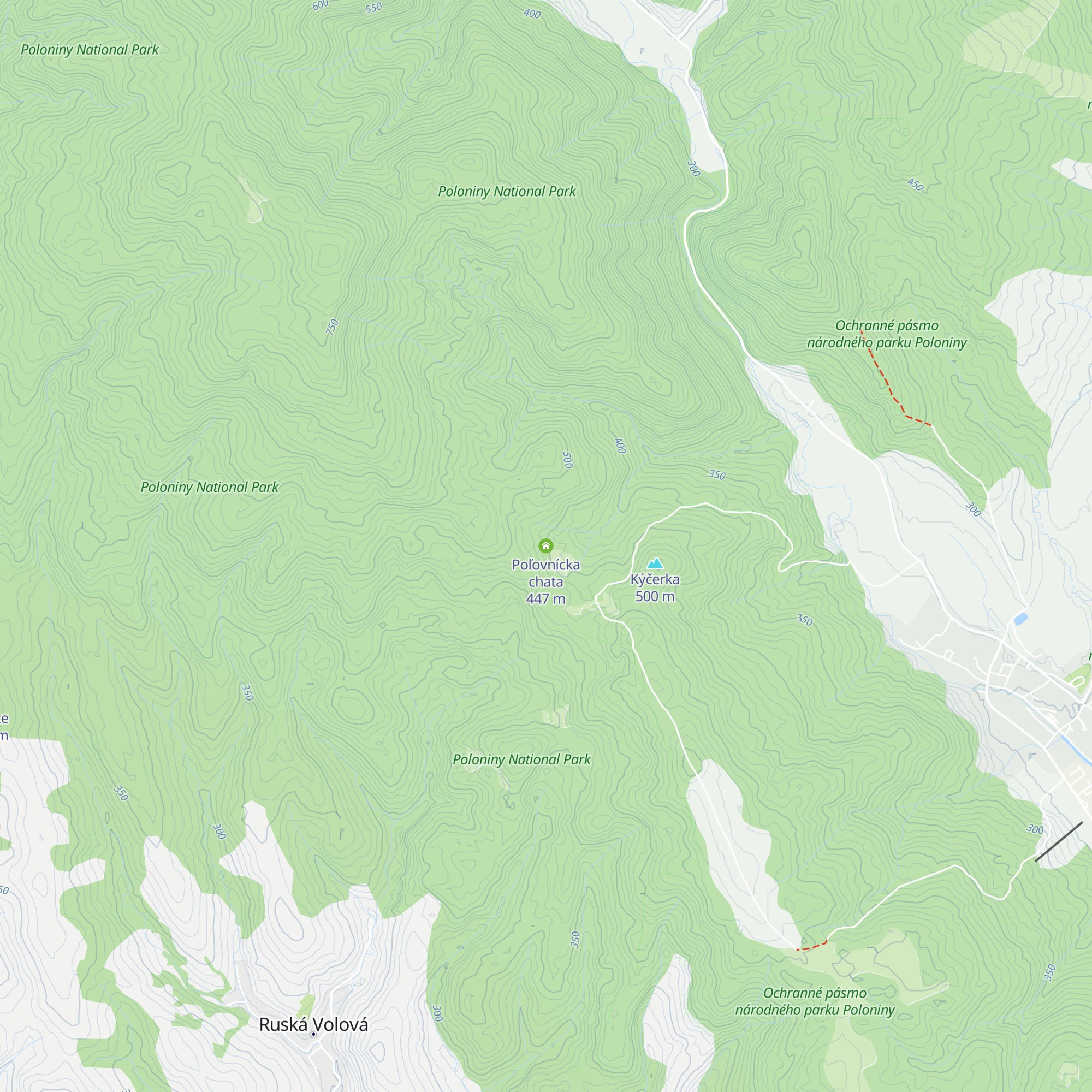 Poľovnícka chata map