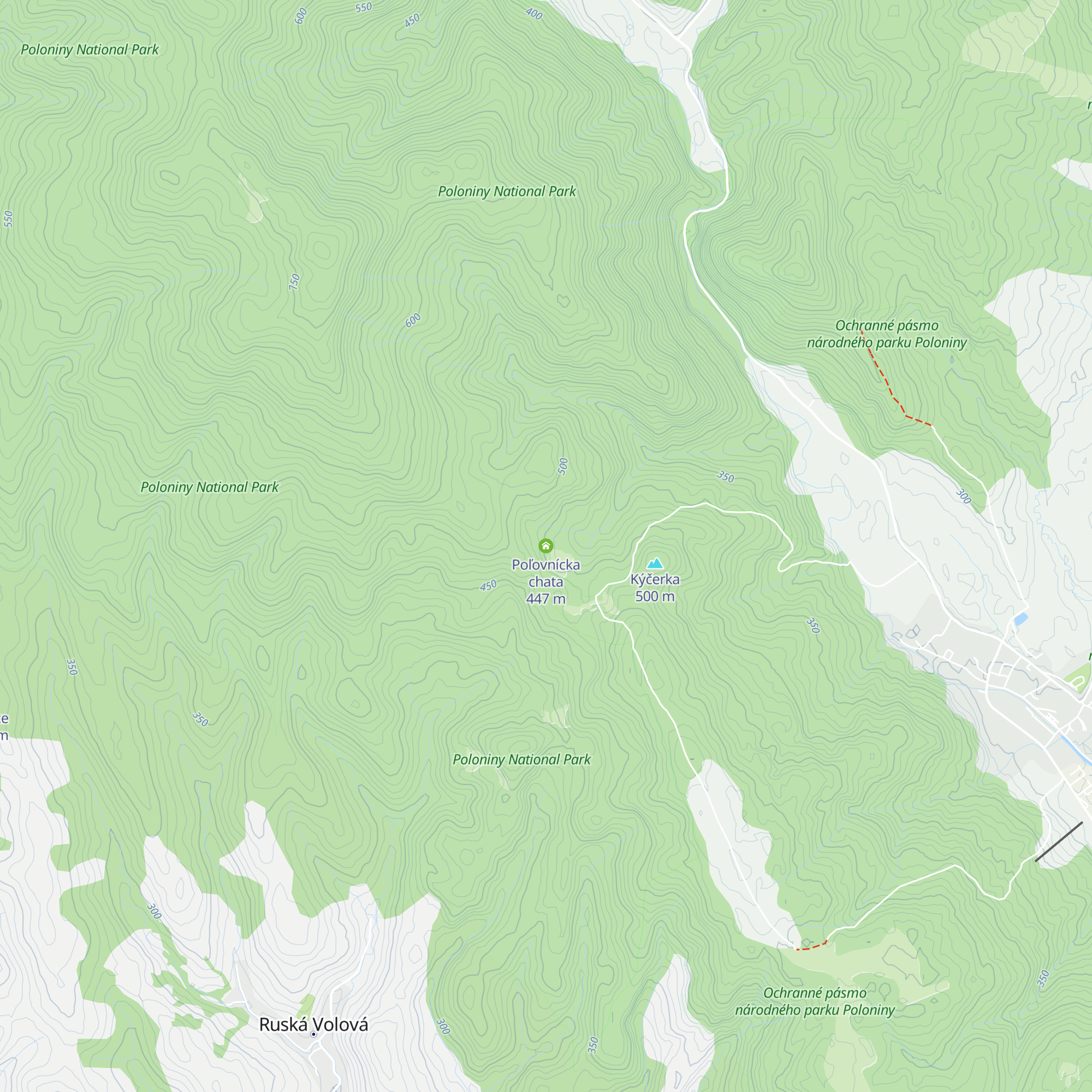 Poľovnícka chata map