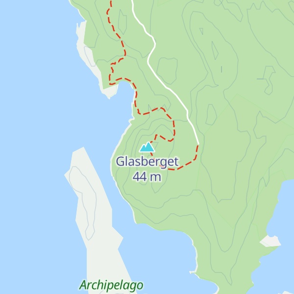 Map of Glasberget