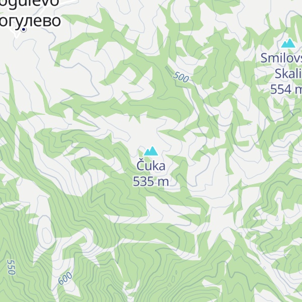 Map of Čuka