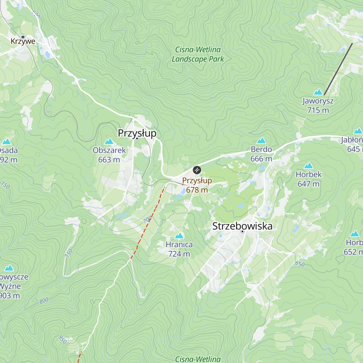 Chatka na stacji map