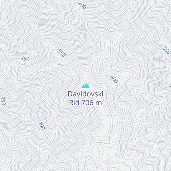 Map of Davidovski Rid