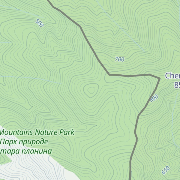 Map of Crnoglav