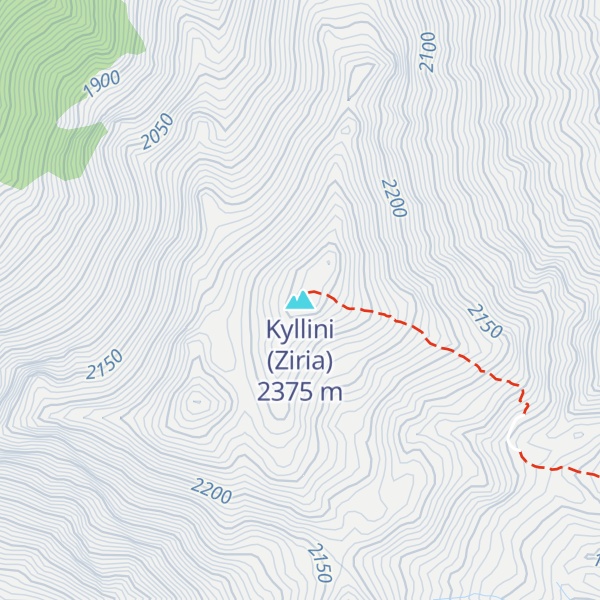 Map of Kyllini (Ziria)