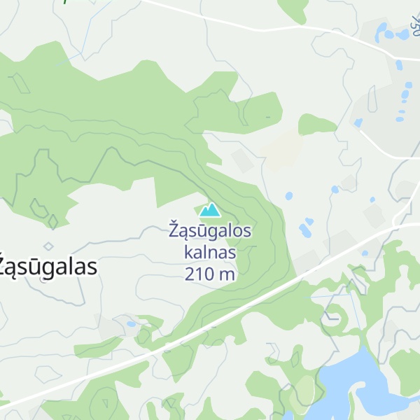 Map of Žąsūgalos kalnas