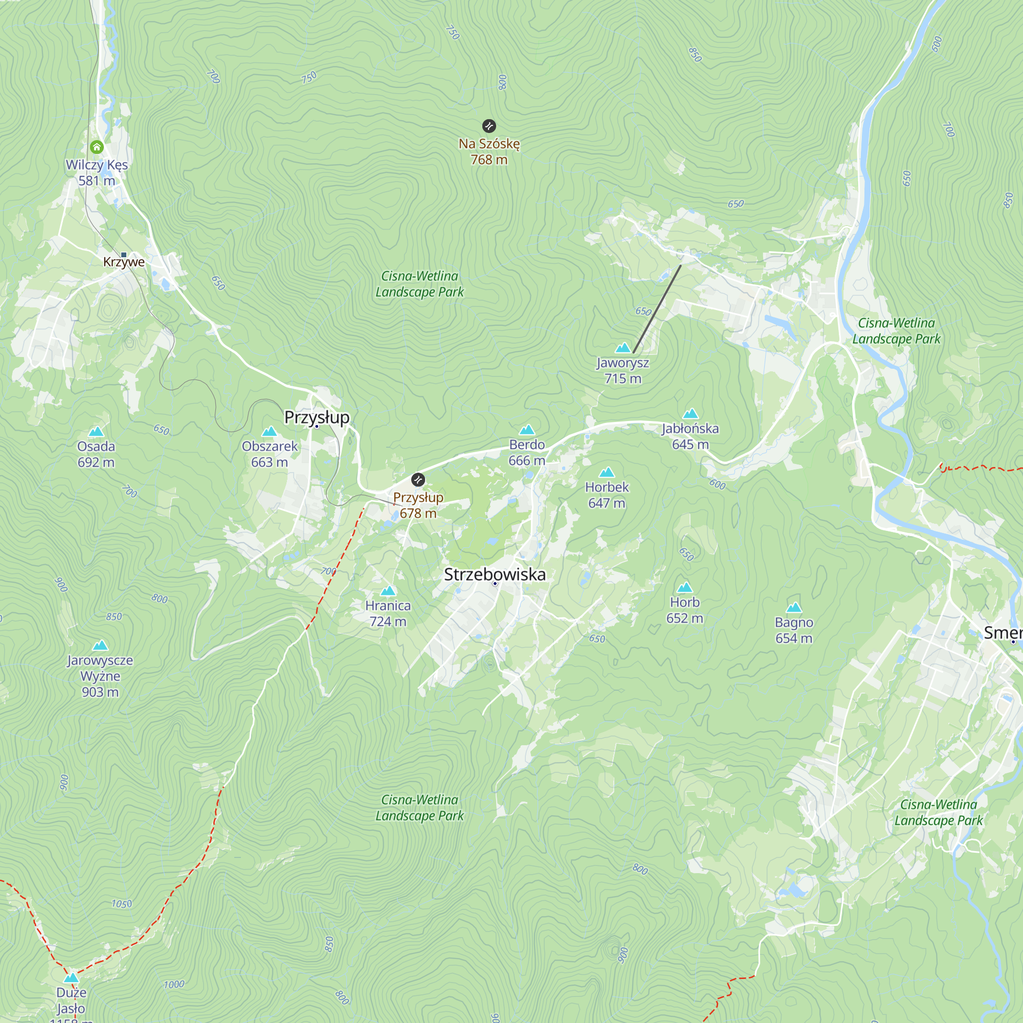 Chata Misia map