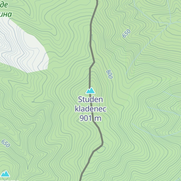 Map of Studen kladenec
