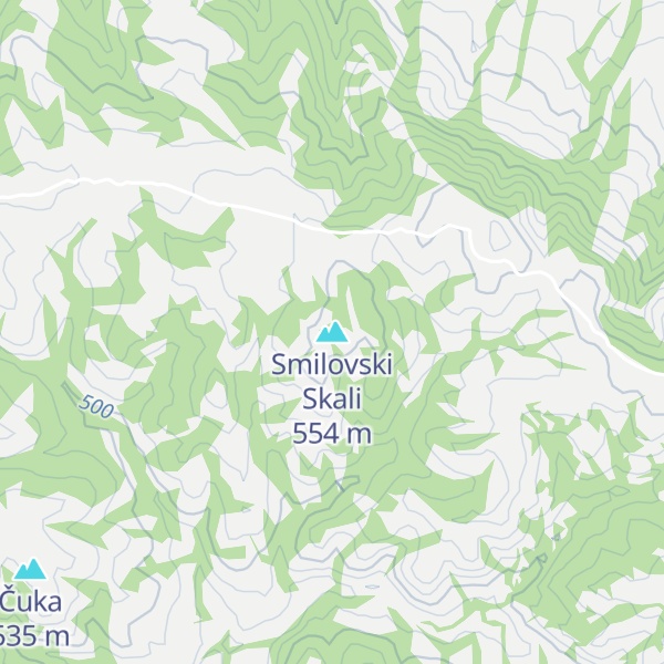 Map of Smilovski Skali