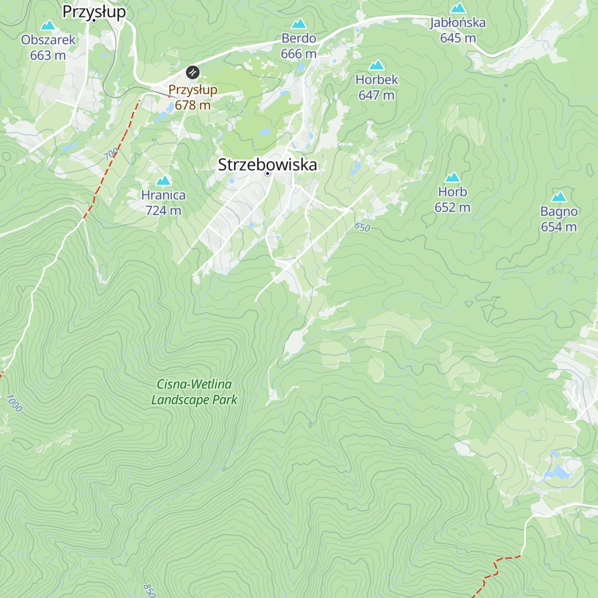Chata biesiadna map