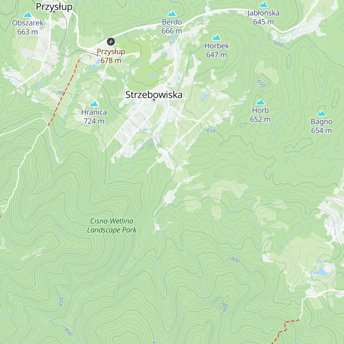 Chata biesiadna map