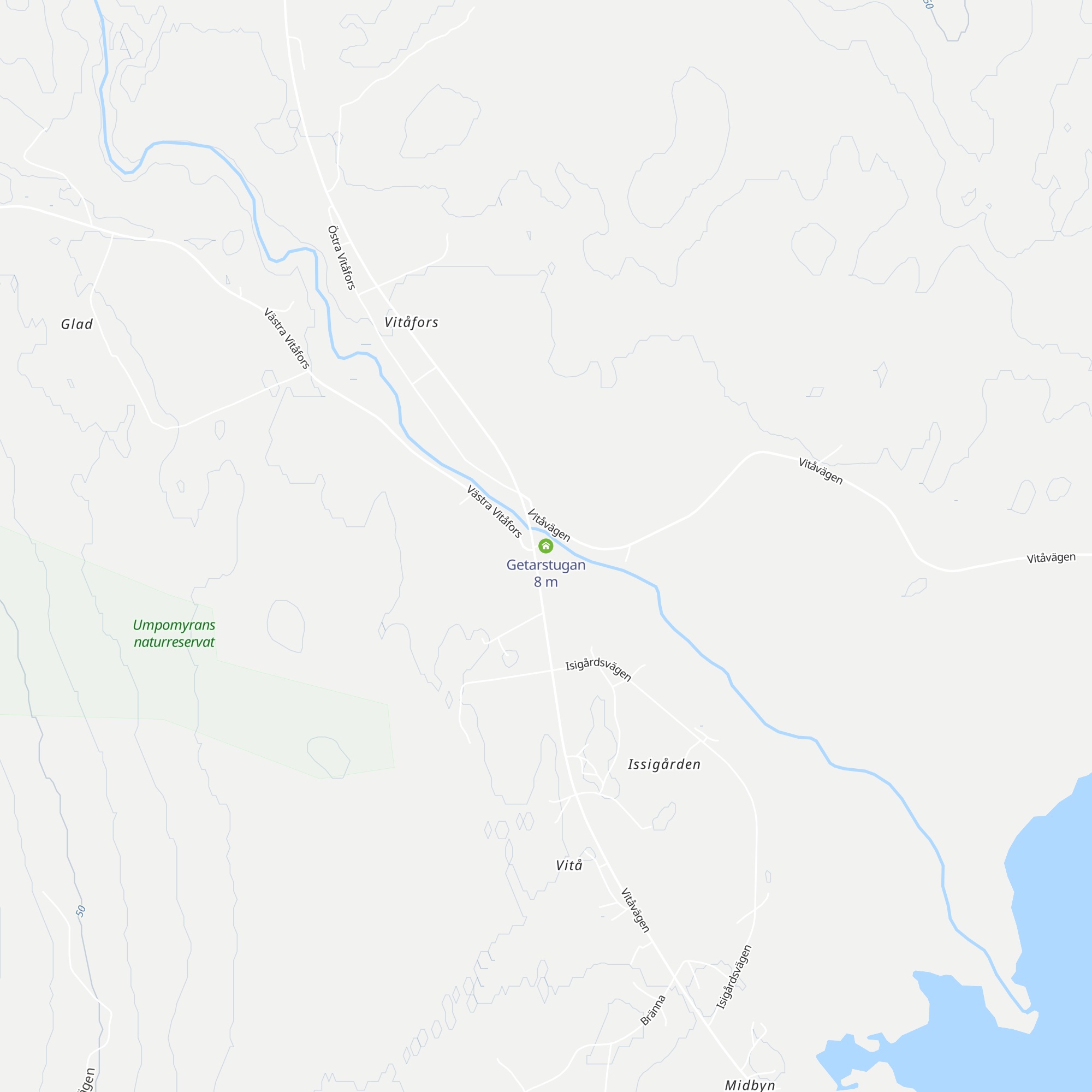 Getarstugan map