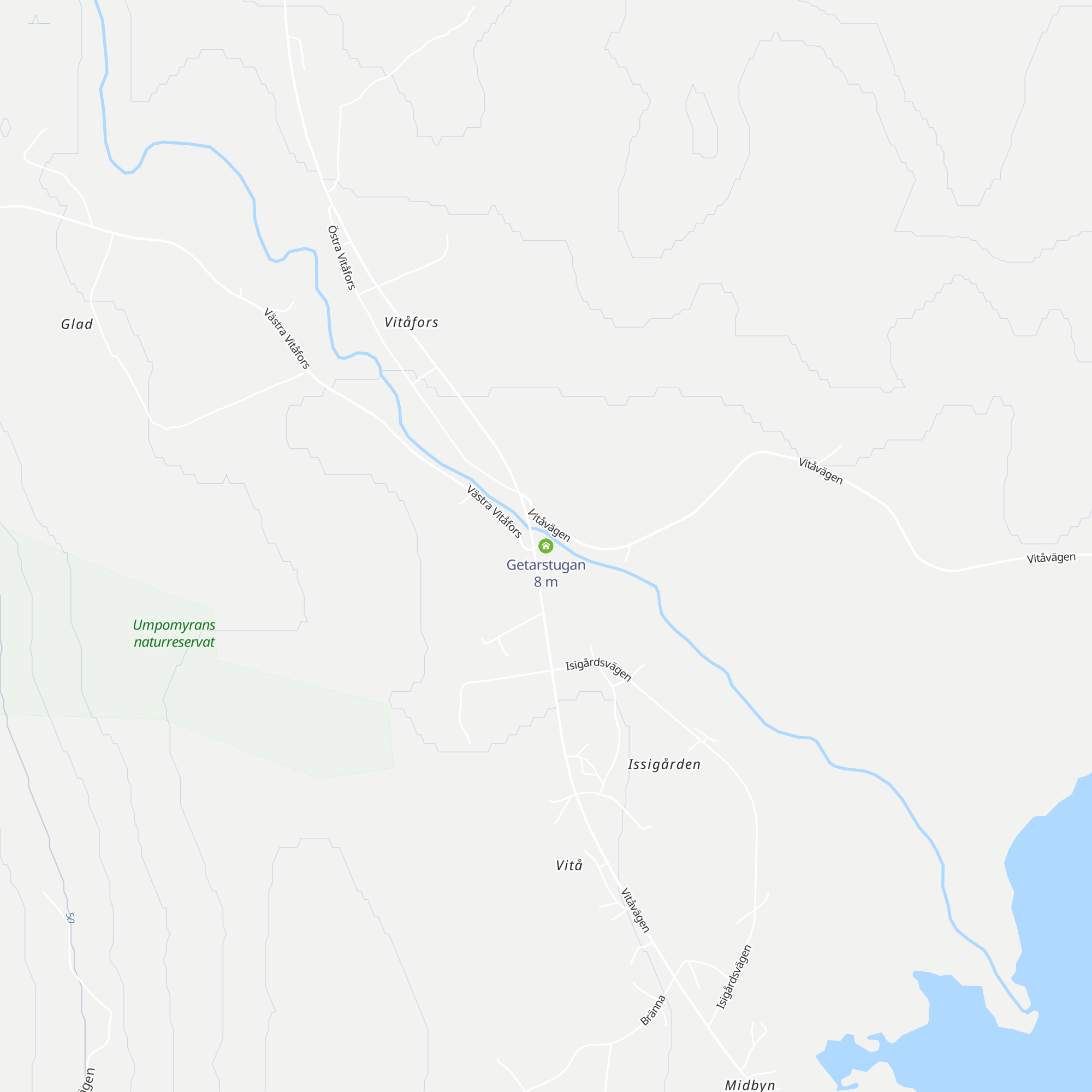 Getarstugan map