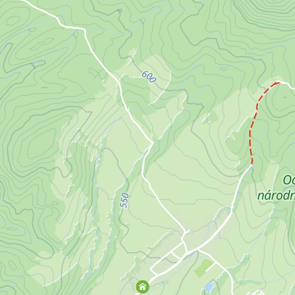 Map of Táborisko Brehy
