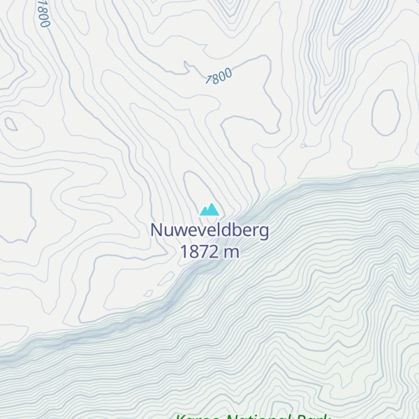 Map of Nuweveldberg