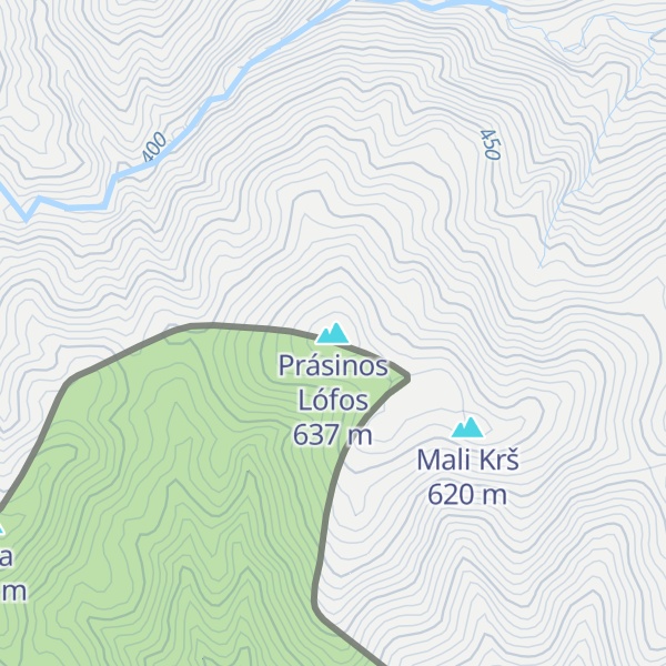 Map of Prásinos Lófos