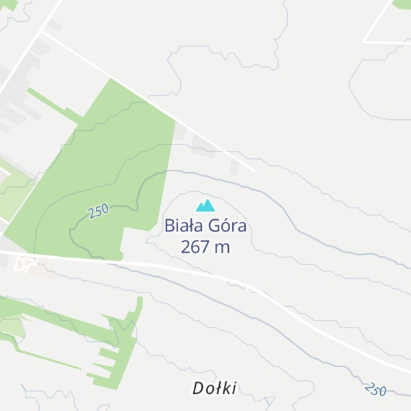 Map of Biała Góra